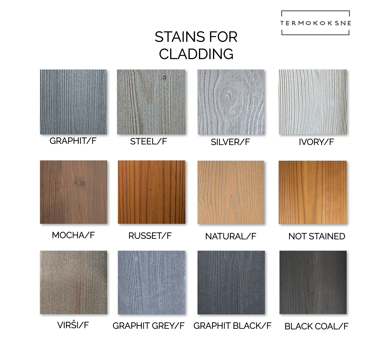 Thermally modified wood cladding | Profile F-8 - Image 3