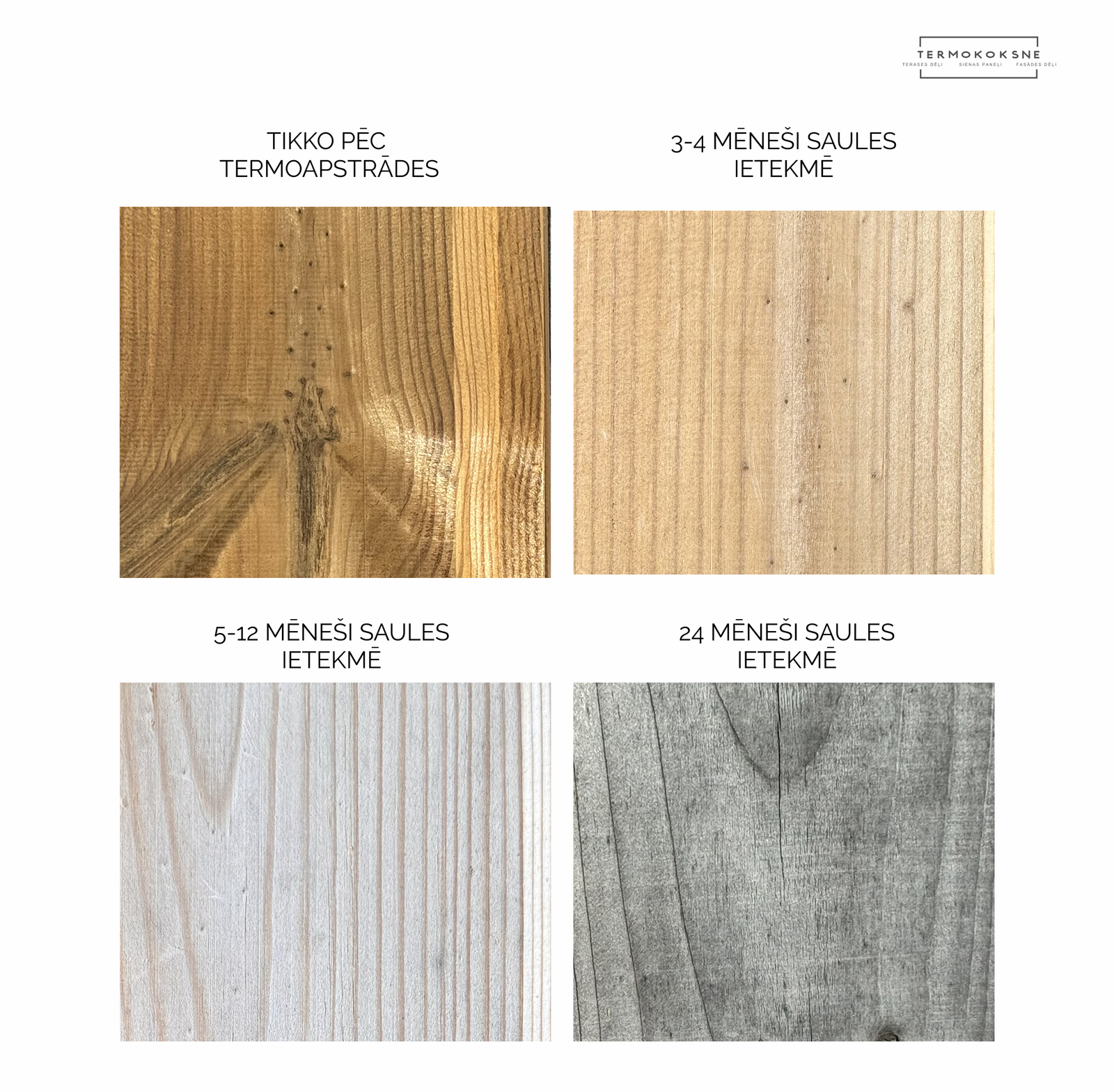 Thermally modified wood cladding stains - Image 2