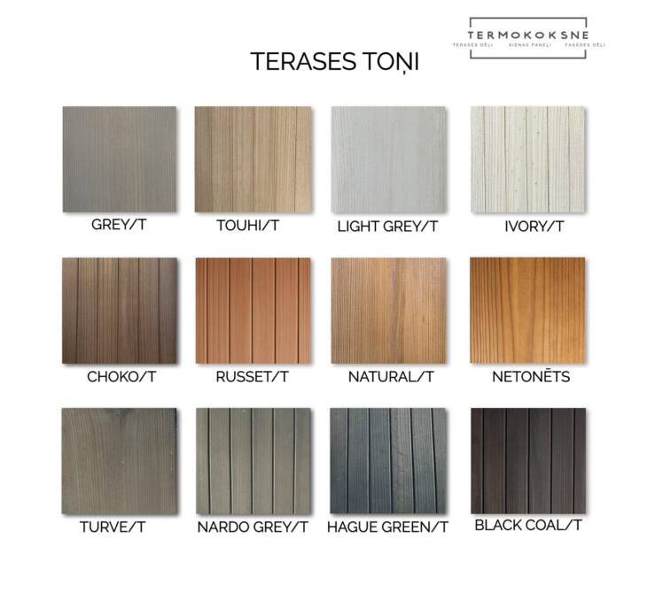 Termokoksnes terases toņi